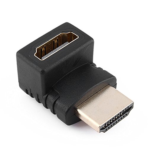 BONKZEBU Adaptador Macho a Hembra de 270 Grados Rendimiento Premium para Cine en Casa, 480p-2160p, Conectores Chapados en Oro, Compatible con HDCP para HDTV
