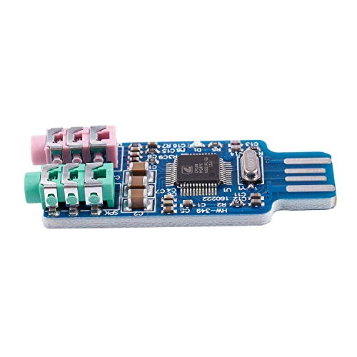 HuddleGlow Controlador Gratuito Tarjeta de Sonido USB CM108 Tarjeta de Sonido USB Chip