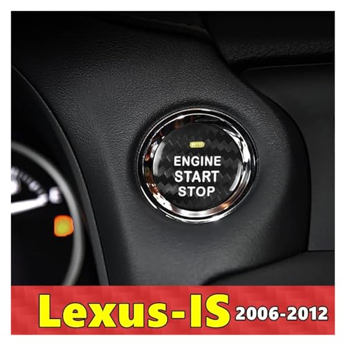 Sticker bouton start stop carbone Lexus IS pour personnaliser l'intérieur auto - 2