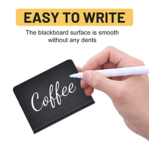 20Pcs Mini Chalkboard Signs For Food,Small L-Shaped Food Labels For Party Buffet,Table Chalkboard Signs For Weddings,Birthday,Parties,Carnival Prom Activities #TOP3