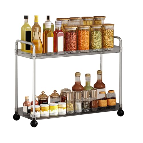 Organisateur de comptoir de salle de bain étagère à 2 étages premium - 7