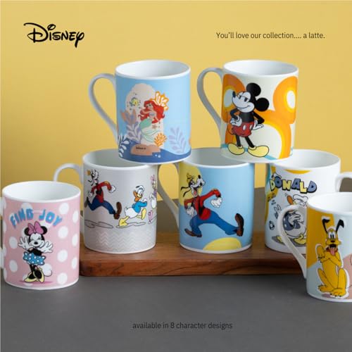 Image of Clay Craft - Official Disney Mugs : Mickey & Friends Print, Fine Ceramic Coffee Mug, 360 Ml |Cartoon Character Gift Mug for Kids & Adults | Microwave & Dishwasher Safe