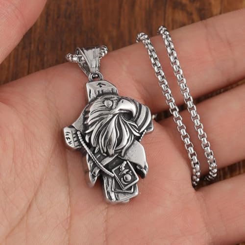 Collar de cruz para niñas con cadena reforzada contra tirones 2