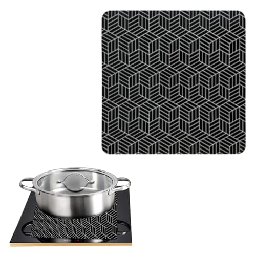 Alfombrillas de silicona para placa de inducción con base antideslizante que absorbe el ruido,...