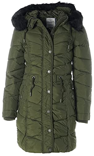 DreiMaster Damen Parka (Oliv, M)