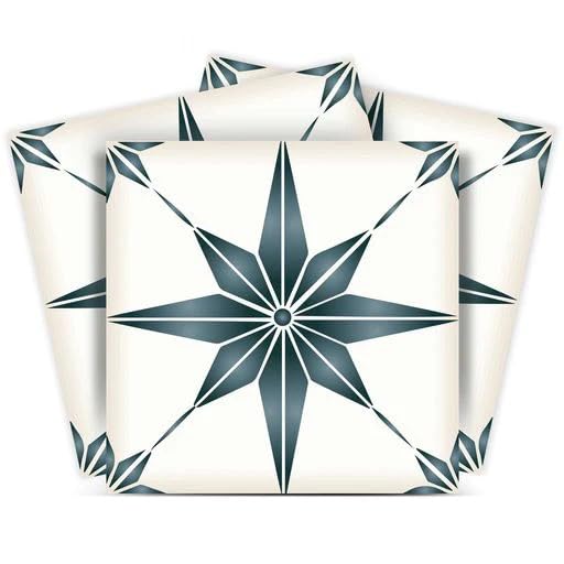 Tile Stickers by Mi Alma 24 pcs Talavera Wall Stencils Wall Stickers Peel and Stick Easy Application – Ideal for Bathroom, Kitchen Wall Tile Decals (