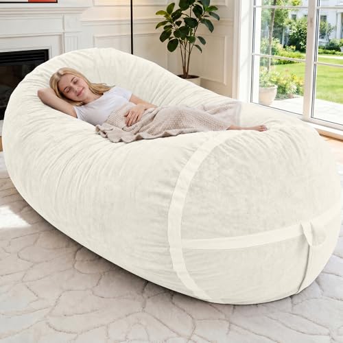Image of 6FT Bean Bag Chair 6'Giant Bean Bag Chairs with Adults, Large Beanbag Chair