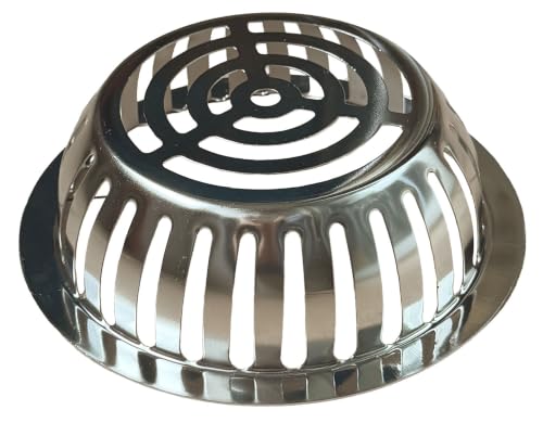 Image of Stainless Steel Roof Dome Drain Cover Strainer Atrium Grate 2pcs /pk (Dia: 7 inch)