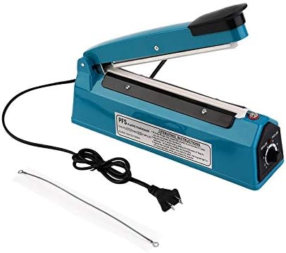 200mm Eco-Friendly Hand Impulse Sealer, Hand Heat Sealing Machine Plastic Bag Closer Teflon Seal