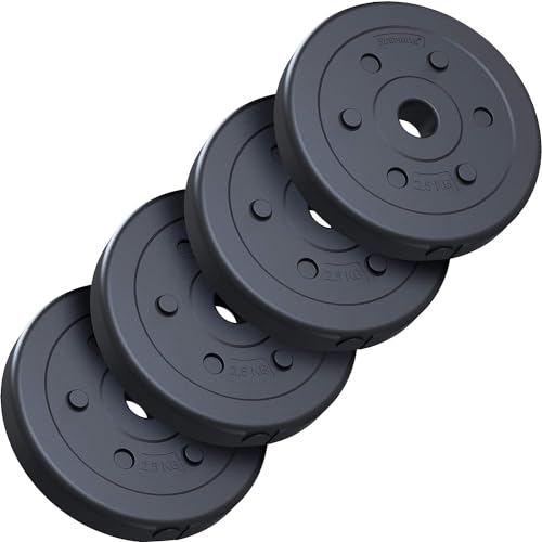 Set Dischi Pesi In Plastica ScSPORTS - 30 Kg (2x5 Kg + 2x10 Kg), Foro 30/31 Mm, Per Bilanciere E Manubri