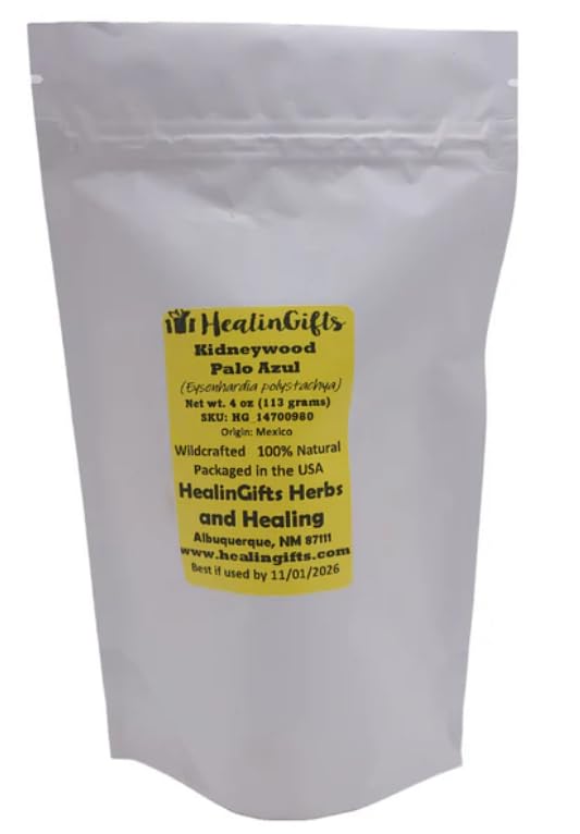 Miniatura 6 de Healingifts Herbs and Healing - Té diurético Kidneywood, chips de madera dura de Palo Azul, Palo Dulce