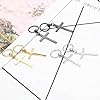 3 Pairs Cross Earrings,Stainless Steel Earrings for Men,Pendant Drop Cross Earring for Women,Classique Drop Earring,for Christmas Valentine's Men Women Jewellery Gifts(Gold, Silver, Black) #2