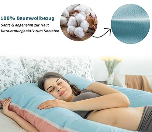 QUEEN ROSE Oreiller de Grossesse, Oreiller de Corps avec la...