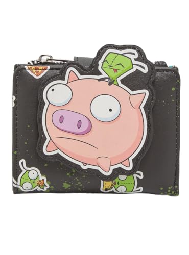 Portefeuille Invader Zim GIR vert compact pour ne plus perdre ses cartes de transport