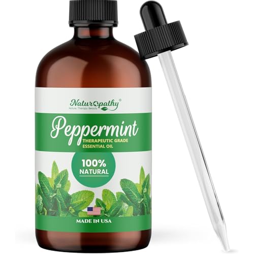 Naturopathy Peppermint Essential Oil, Natural Therapeutic Grade, Premium Quality Peppermint Oil, 4...