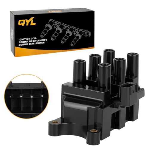 QYL Ignition Coil Pack Compatible with Ford Mazda Mercury F150 Ranger Freestar Mustang Taurus B...