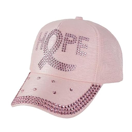 2026 Cinta de Concienciación del Cáncer de Mama Gorra de Béisbol Gorra de Papam para Mujeres, Rosa., Talla única | Ya disponible en tu tienda friki favorita! En mundofriki.es!