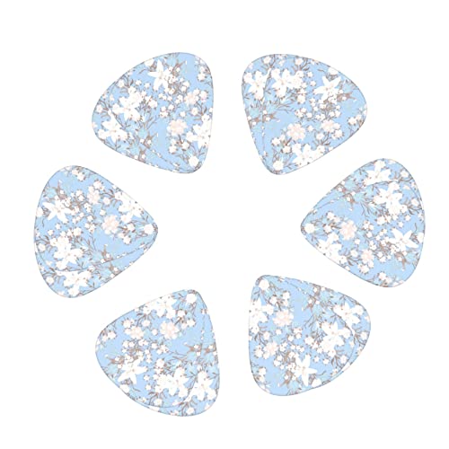 Lot de 12 médiators de guitare élégants à fleurs aquarelles bleues vintage pour guitare électrique basse acoustique Cadeau idéal pour les amateurs de guitare acoustique - Les Beatles, Paul McCartney, John Lennon, RIngo Starr, George Harrison Lot de 12 médiators de guitare élégants à fleurs aquarelles bleues vintage pour guitare électrique basse acoustique Cadeau idéal pour les amateurs de guitare acoustique – Image 3