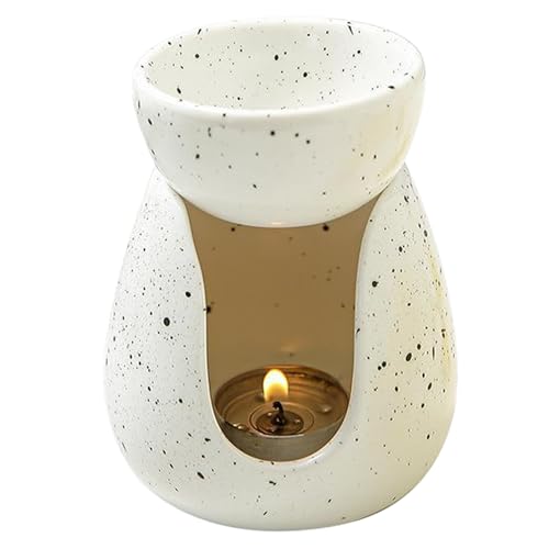 Oil Burner for Scented Oil Ceramic Essential Oil Burner Unique Creative Wax Burner Decorative Tealight Candle Holder Home Decor Housewarming Gift, Essential Oil Burner