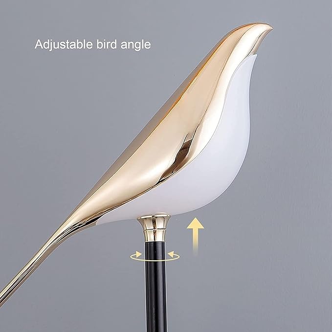 Image of Nordic Golden Metal Double Bird Led Wall Light and Wall Lamp for- Home Wall, Kitchen, Wall Sconces Light, Bedside, Bedroom, Living Room, Office, Indoor, Diwali Wall Lighting