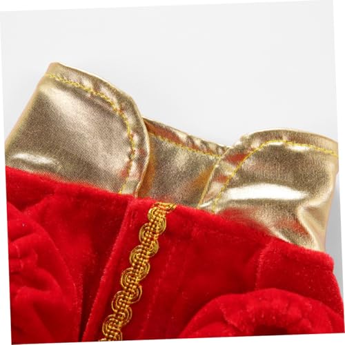 Disfraz navideño rojo para perros y gatos, talla M miniatura 7