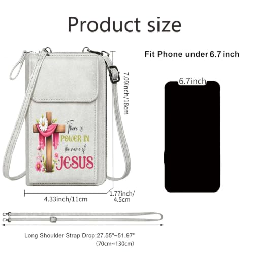 Image of KUKOO Small Crossbody Bags for Women PU Leather Cell Phone Purse Wallet with Credit Card Slots