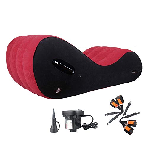 MMGGG Sofá Inflable, reclinable, Presidente del Durmiente con Bomba de Aire eléctrica,...