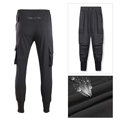 Surenow Mens Running Jogger Pants Workout Athletic Sweatpants Lightweight Thin Quick Dry Tapered Hiking Pants Sports Pants2