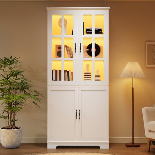 BNUZ Armario alto blanco 80 x 38 x 180 cm,...
