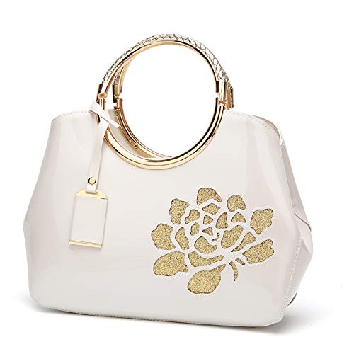 Sac à dos pour femmes en cuir breveté avec son sac à main assorti
