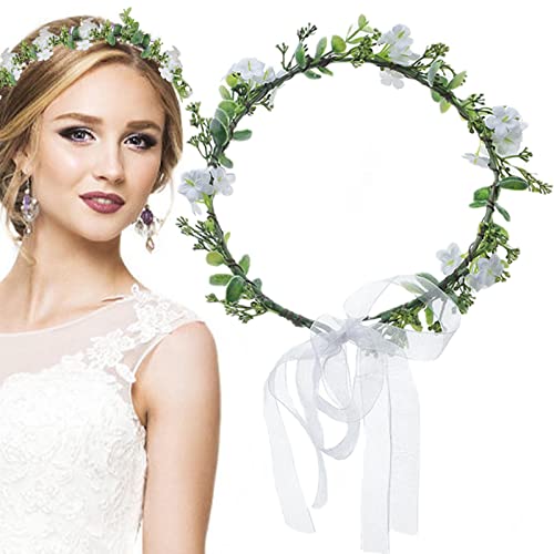 2 Pcs florista folha verde headpiece - Headpiece da menina da folha da flor,Adereços fotográficos de