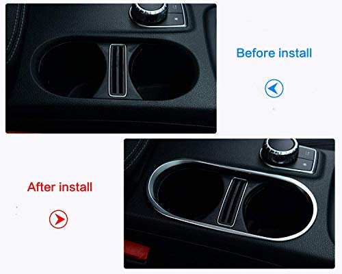 Cubierta de Portavasos Cromo ABS para Mercedes Benz CLA GLA miniatura 2