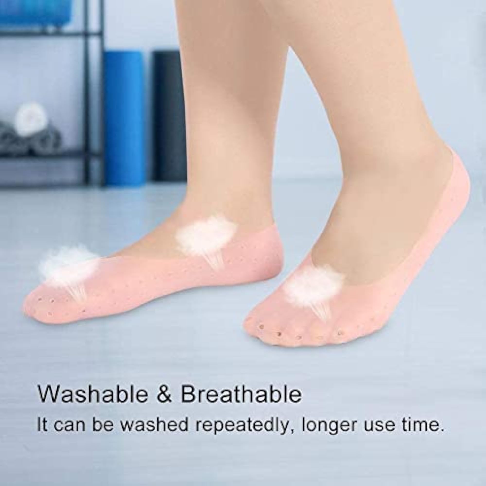 Gel Spa Socks Full Length Anti Crack Foot Protector