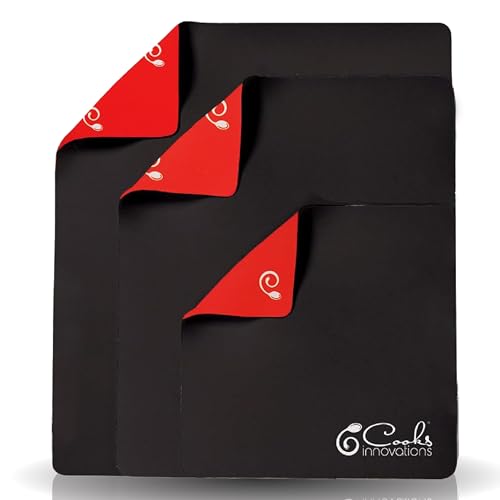 3 Pack Heat Resistant Mats for Countertop &ndash; Heat Pad Protector & Appliance Sliders for Kitchen...