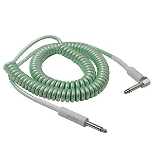 With 2 meters working length, this Rayzm curly instrument cable is good for home practice or small stage performance. It allows for easy and free movement while playing, no tangles or tripping over it. It consists of 30 cm straight sections on both e...