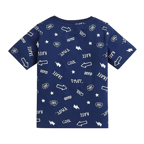 Image of Hopscotch Boy's Cotton Regular Fit T-Shirt
