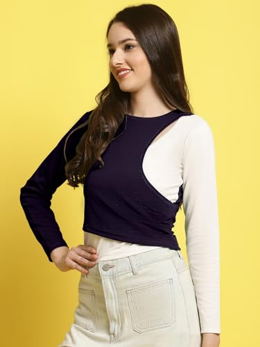 Image of Fabflee Women's Solid Regular Fit Top