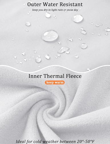 MAGCOMSEN Quarter Zip Pullover Men 1/4 Zip Golf Jacket Fleece Lined Water Resistant Sweatshirt 2 Zipper Pockets Winter2