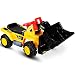 COSTWAY Scavatrice Giocattolo Cavalcabile Elettrica Multifunzione, con i Suoni Realistici, Adatto Bambini Superiore a 3 Anni, 85 x 45 x 30 cm