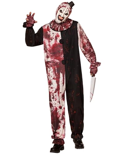 Spirit Halloween Terrifier Adult Bloody Art the Clown Plus Size Costume | Officially Licensed | Perfect for Horror Fans - Medium