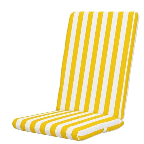 PIND Cojín para Tumbona Exterior de Rayas 120x50x3,5cm – Cojín para Hamaca y Tumbonas de Resina o Madera, Funda Lavable y Antideslizante, Ideal para Jardín, Balcón y Playa, Máximo Confort Relax