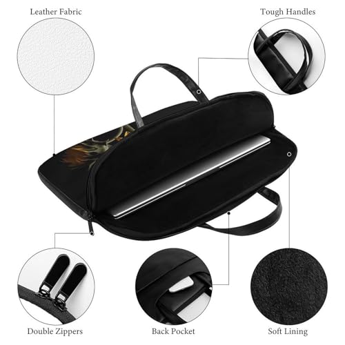 Bolso Portátil de 17 Pulgadas Impermeable Negro miniatura 4