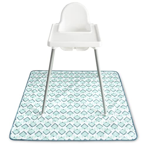 Image of S&T INC. Splat Mat for Under High Chair, Water Resistant Floor Mat, 42 Inches by 42 Inches, Arrows
