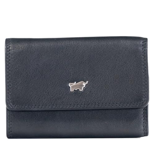 BRAUN BÜFFEL - Schlüsseletui aus echtem Rindsleder Golf - Kleines Schlüsseletui für Herren & Damen mit 6 Schlüsselhaken - Zeitlos klassisches Schlüsselmäppchen - Edles Schwarz