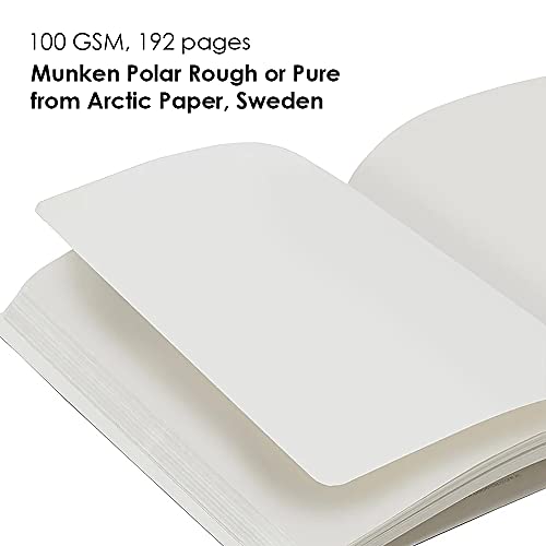 Image of myPAPERCLIP Limited Edition A5 Plain /Unruled Notebook | 192 Pages, 100 GSM, Soft Cover, A5 (5 .83 x 8.27 in) | Flat Lay Design | Bookmark, Elastic Closure | Amethyst