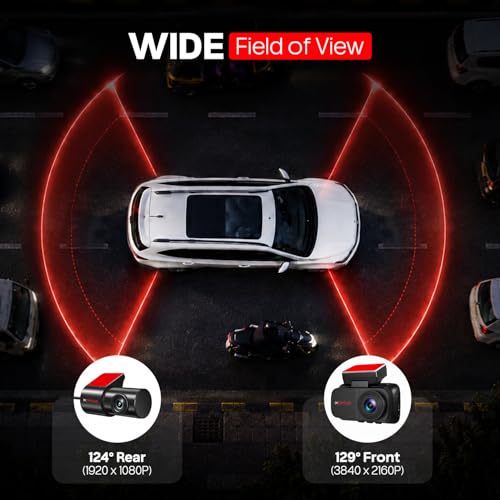 Image of CP PLUS Dash Cam for Car CP-F89B | True 4K 8MP Dual Dashcam Front and Rear Camera | Sony STARVIS 2 IMX678 | Built-in GPS | WiFi (AP Mode) Dashcam | 3 inch Display | WDR Night Vision | Supports 1TB SD Card
