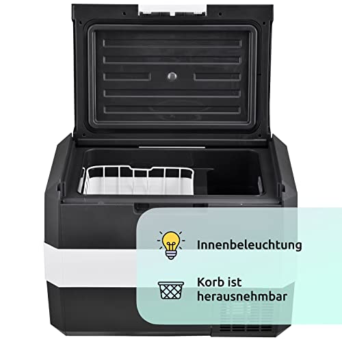 Prime Tech Eco-Line Compressorkoelbox, 25/30 liter, tot -22 graden, 12/24/230 V voor stopcontact, auto, vrachtwagen, auto, boot, camper, verschillende maten - Afbeelding 5