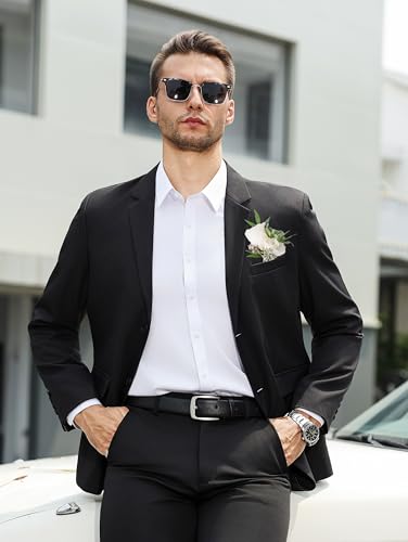 Men's Blazer Slim Fit Casual Sport Coat, Two Button Lightweight Suit Jacket, Ideal for Business, Daily & Wedding4