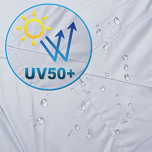 NSdirect 10 x 20 ft Pop Up Outdoor Canopy Tent,Heavy Duty Easy Portable Wedding Party Tent Carrying Bag Adjustable Folding Gazebo Pavilion Patio Shelter with 6 Removable Side Walls Tent,White