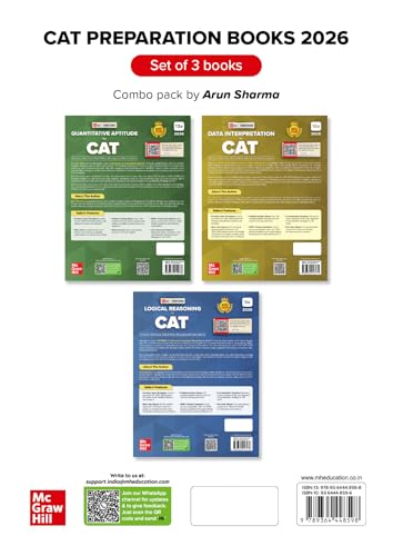 Image of Arun Sharma CAT Bundle /Set of 3 books - Quantitative Aptitude(Quant) + Logical Reasoning(LR) + Data Interpretation(DI) for CAT 2026-27 Exam | Edition Combo for Preparation 2026-27